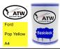 Preview: Ford, Pop Yellow, A4: 500ml Lackdose, von ATW Autoteile West.